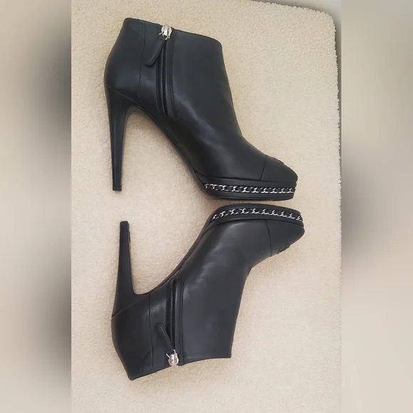 Authentic Chanel boots heel shoes hermes vuitton aritzia - Picture 3 of 11